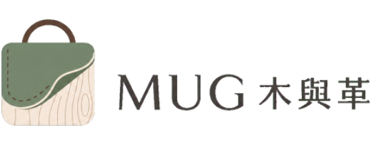 MUG｜木與革Logo